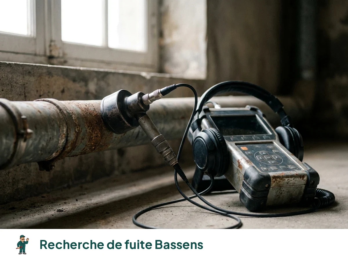 Recherche de fuite à Bassens