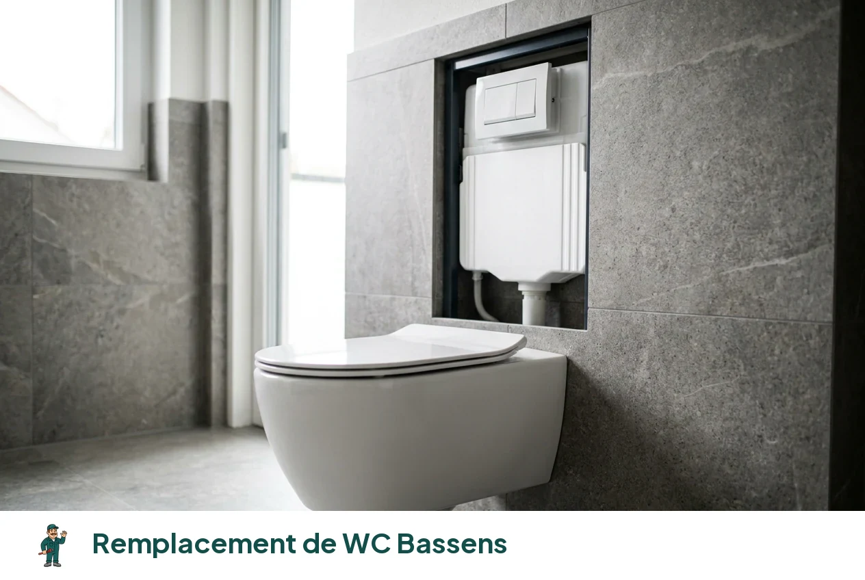 Remplacement de WC à Bassens