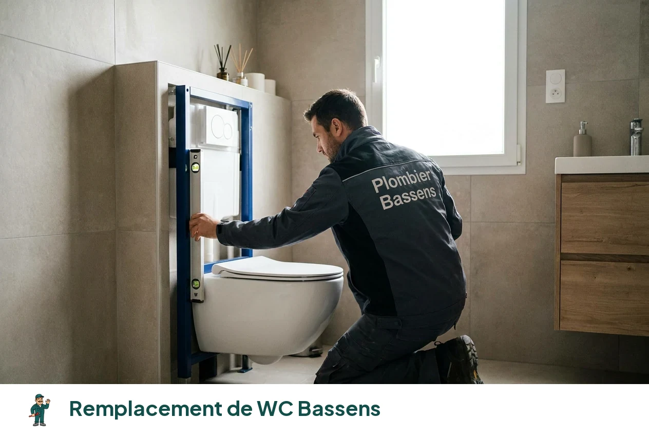 Remplacement de WC à Bassens