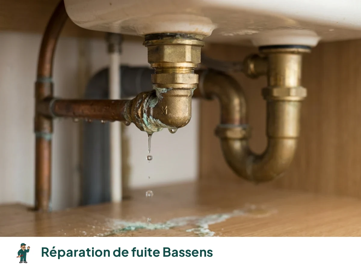 Réparation de fuite à Bassens