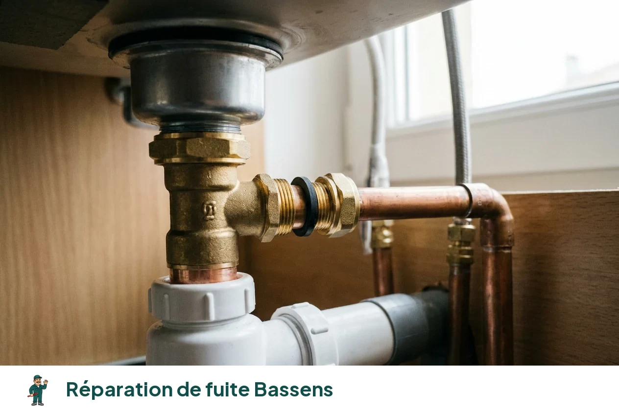 Réparation de fuite à Bassens