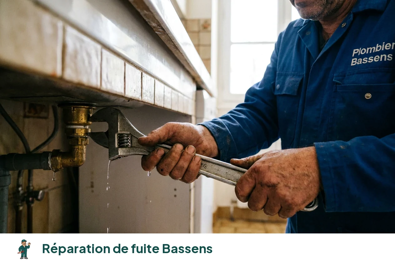 Réparation de fuite à Bassens